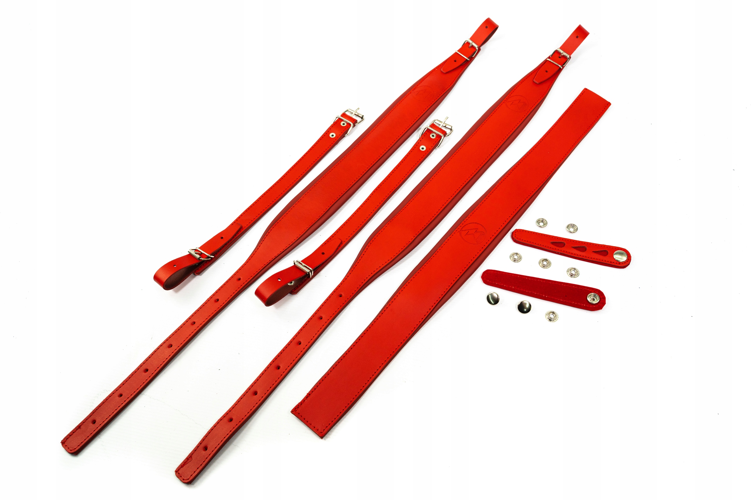 ZESTAW pasów, pasków POLSKIE SZEROKIE RED do akordeonu