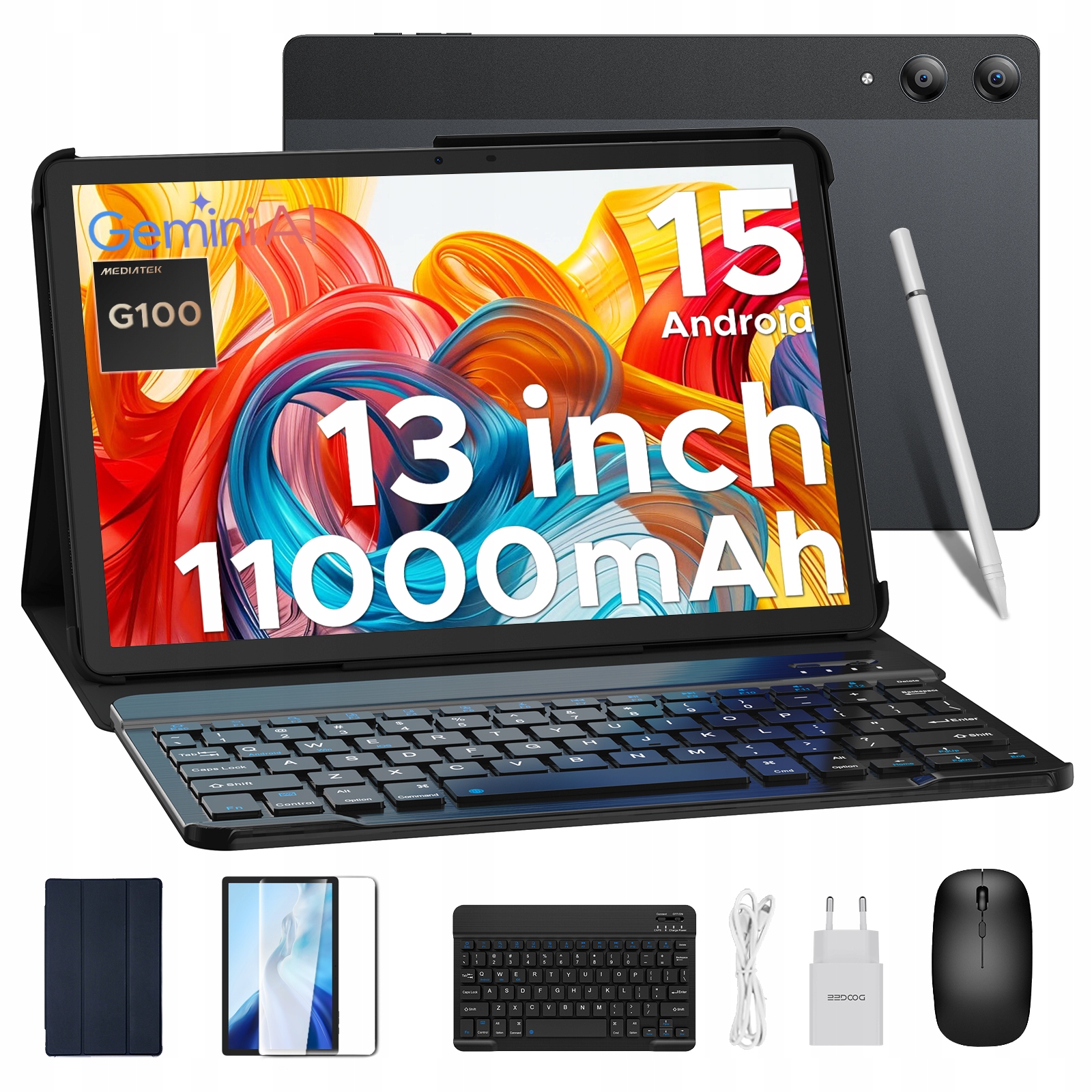 Tablet Doogee Tab E3 Pro 13"IPS Fhd 32GB 256GB 11000mAh klávesnice Pero 4G