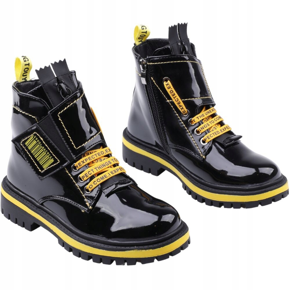 Śniegowce dziewczęce ocieplane suwaki botki zimowe