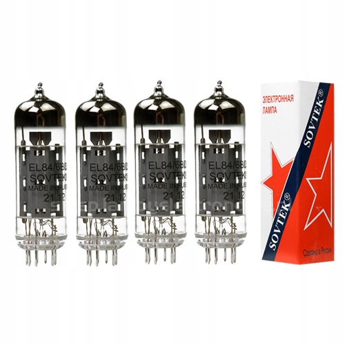 EL84 6BQ5 Sovtek 4 ks vybrané čtverce