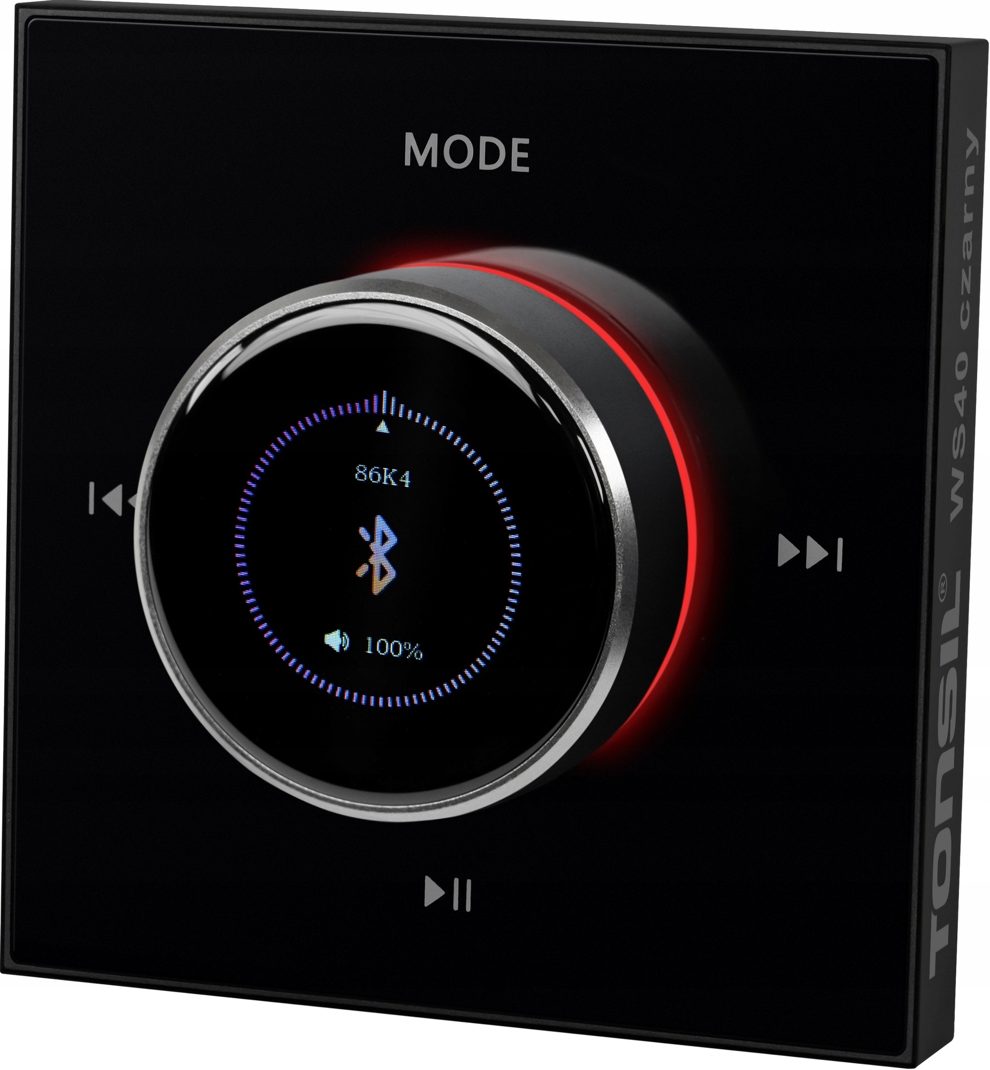 Nástěnný přehrávač Tonsil WS-40 4x 20W Černý Zesilovač Bt Usb Tf Fm Pilot