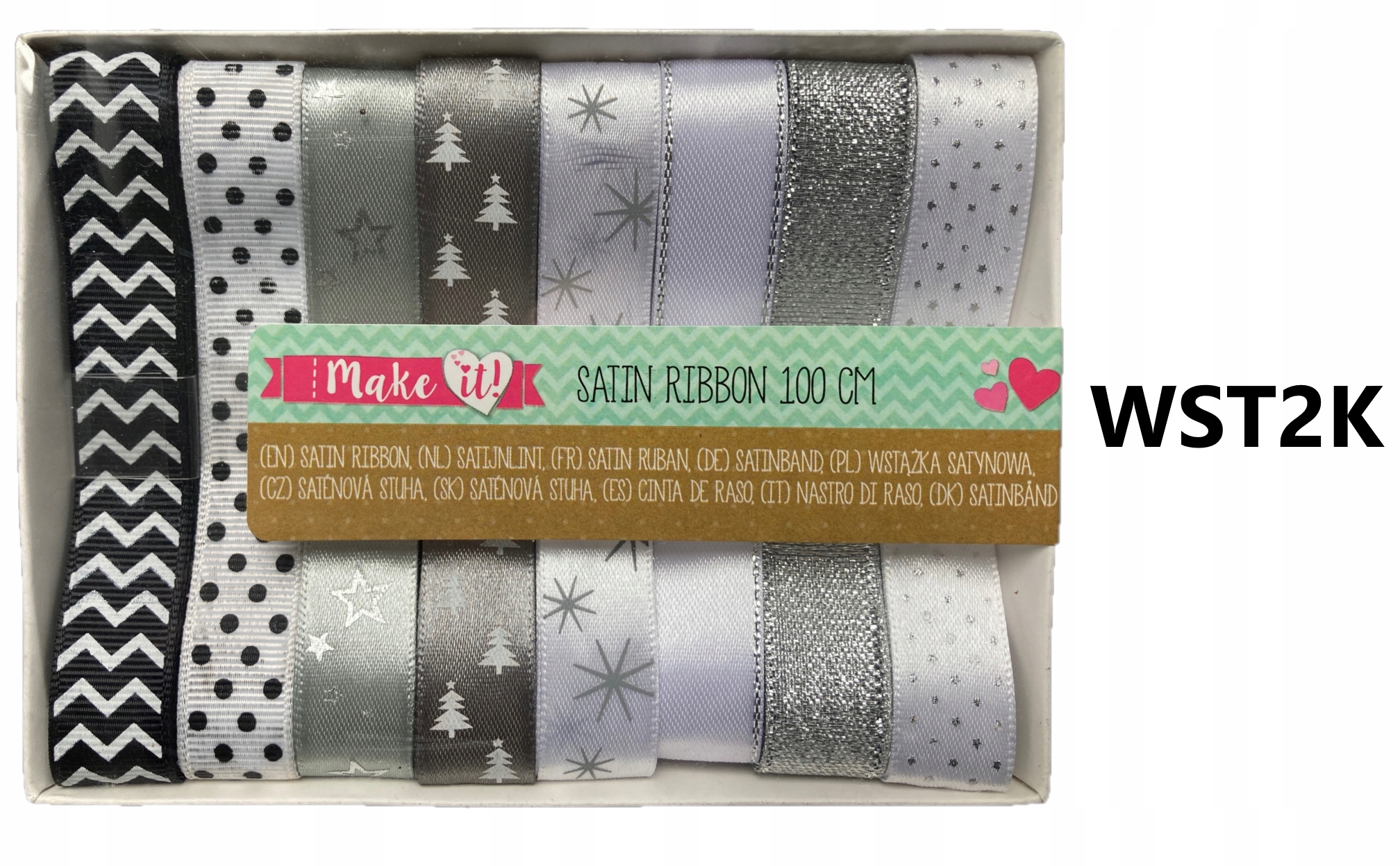 WSTĄŻKA ŚWIĄTECZNA OZDOBNA DEKORACYJNA KOKARDY KPL Marka YesHome