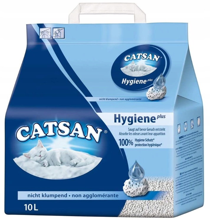 Catsan Hygiene Plus Přírodní Stelivo 10 L