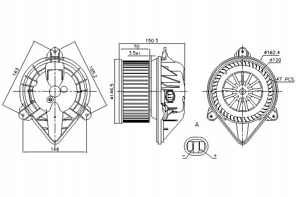 Ventilátor Ventilátoru Nissens 2761400QAC 7701050310