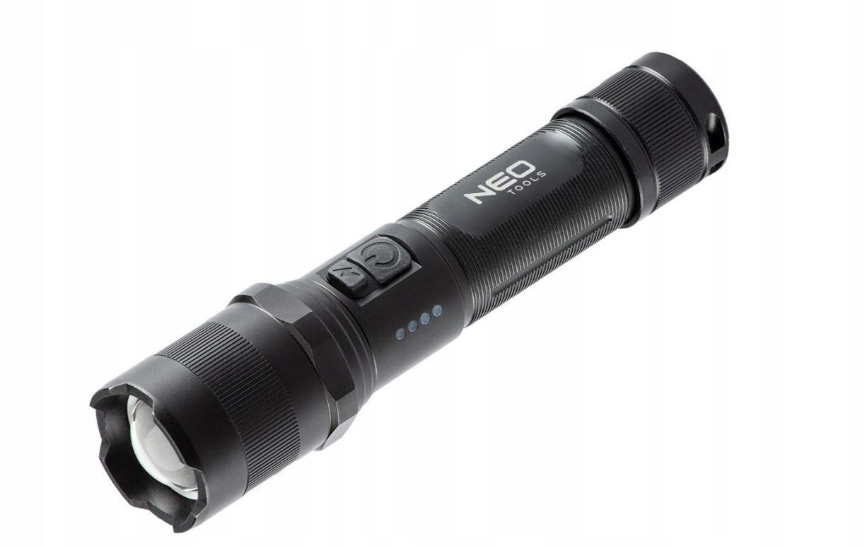 Neo 99-035 Latarka akumulatorowa Usb 1000 lm Led czarna