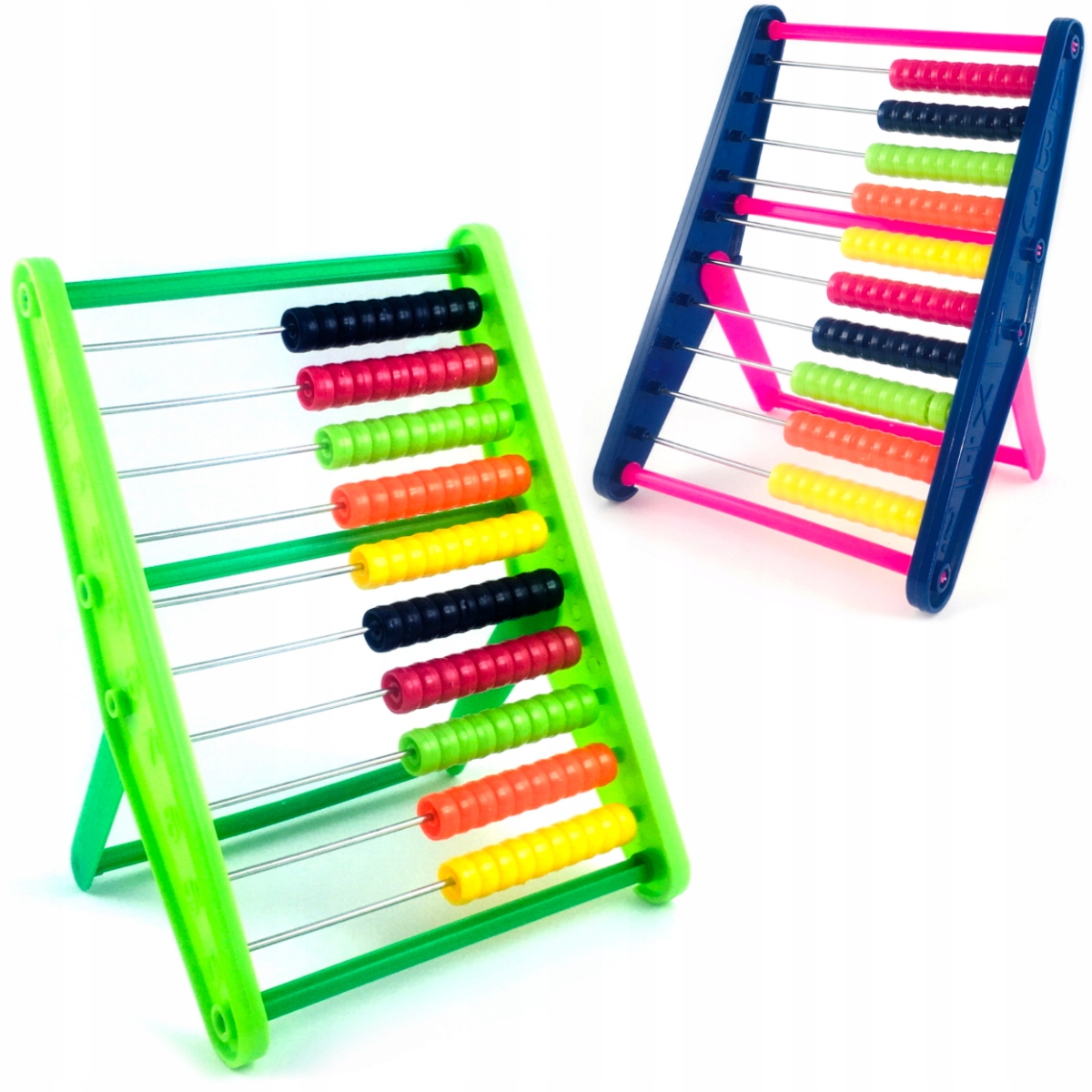 KOLOROWE LICZYDŁO PLASTIKOWE SZKOLNE 10-RZĘDOWE