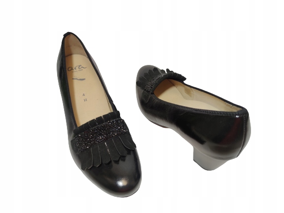 Elegantní Polobotky Černé Ara 12-42045 Tęg H r5,5