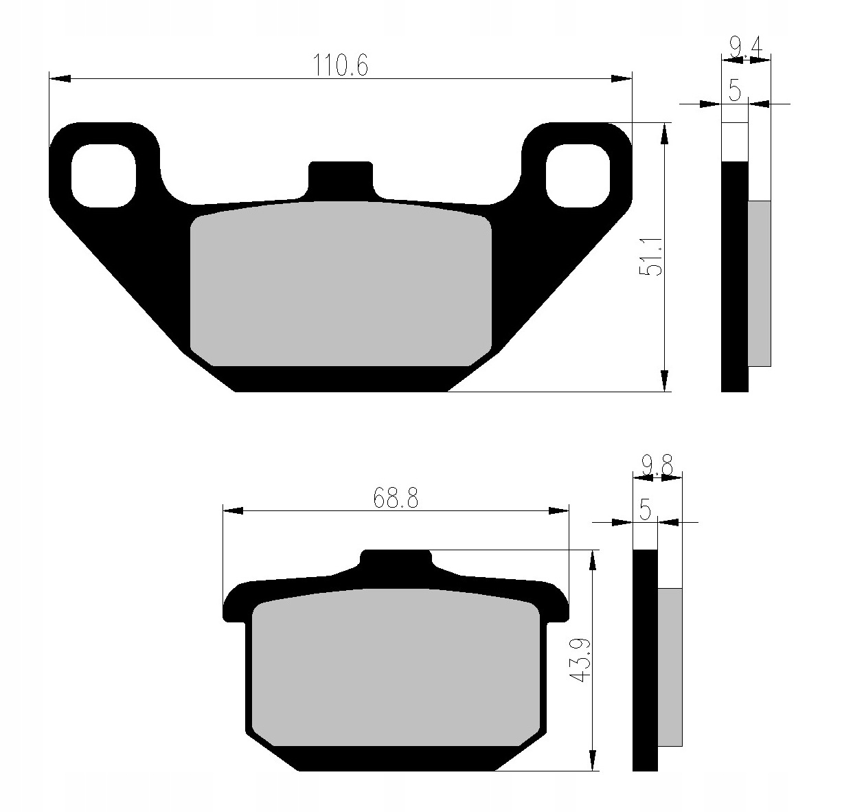 KLOCKI HAMULCOWE PRZÓD KAWASAKI GPZ 600 R NINJA Producent Nistal