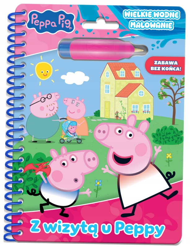 Peppa Pig Wielkie wodne malowanie Z wizytą u Peppy