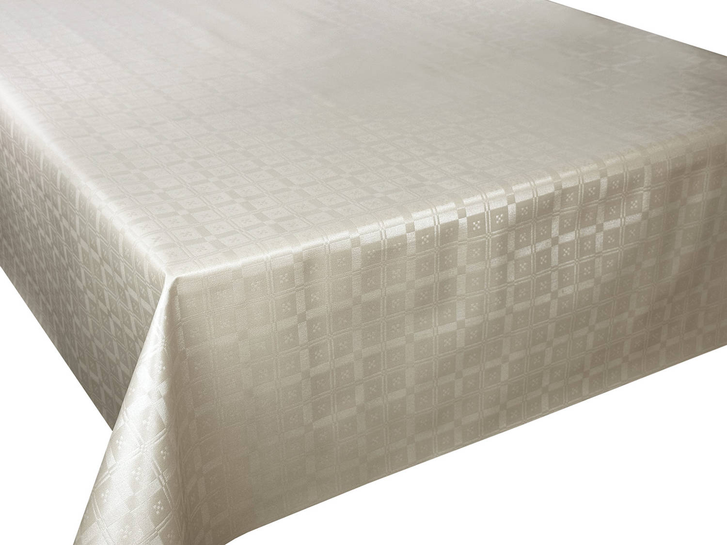 Cerata na Metry Obrus Ceratowy na Wymiar Ecru Kratka 120x140 cm Typ obrus
