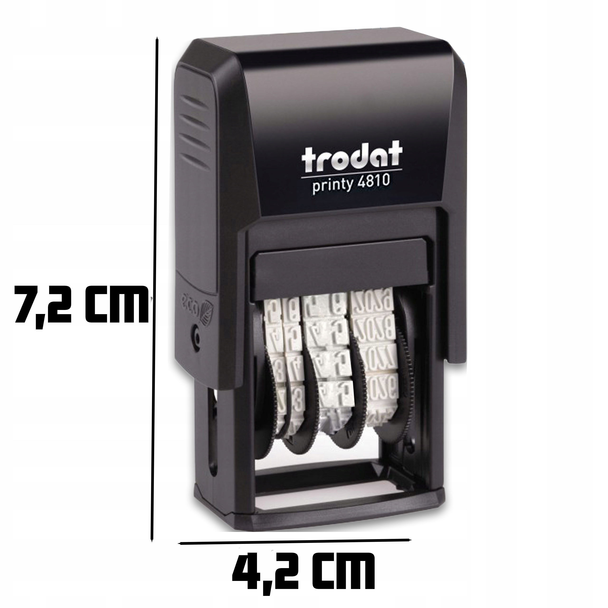PIECZĄTKA DATOWNIK TRODAT 4810 CYFRA DATA ROK MIESIĄC DZIEŃ CZARNY ISO EAN (GTIN) 0092399090205