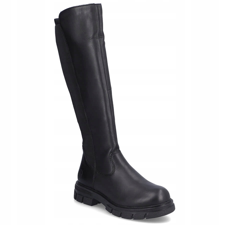 Kožené kozačky kozačky zimní černé Rieker Z9158-00 37