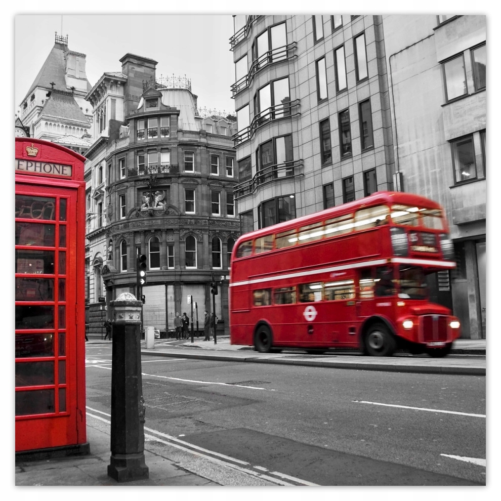 

Fototapety flizelina 208x208 Czerwony autobus