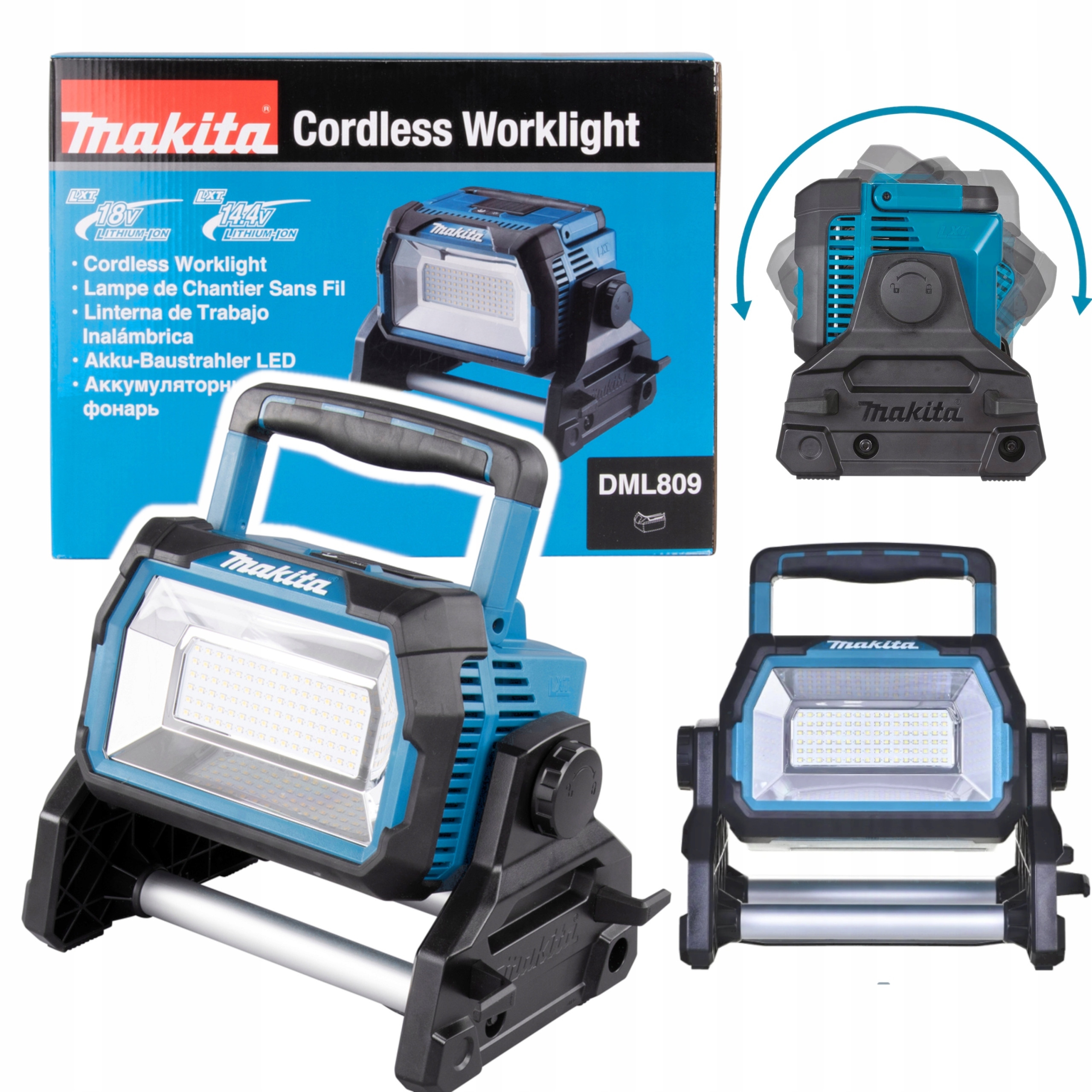 Makita DML809 Lampa budowlana Akumulatorowa reflektor 18V Lxt Led 10000lm