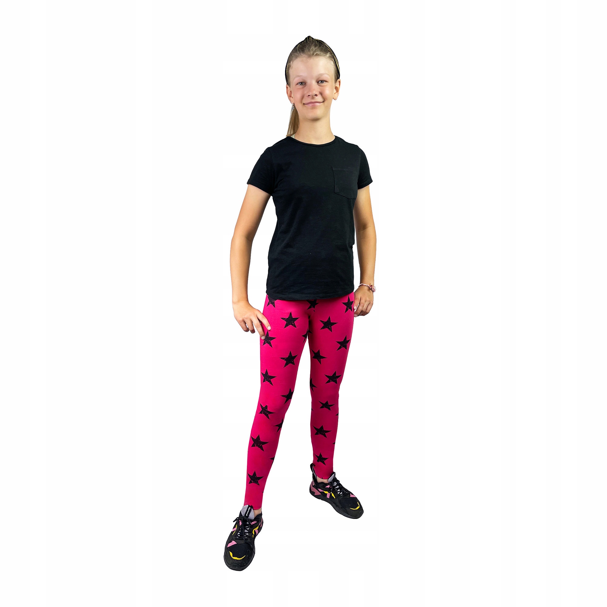 

Legginsy Getry Dziecięce Bawełniane Gwiazdki 146