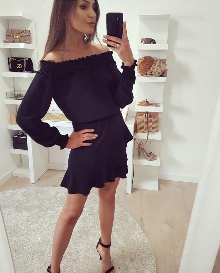 Šaty Španělka Lalous Barva Černá vel. L