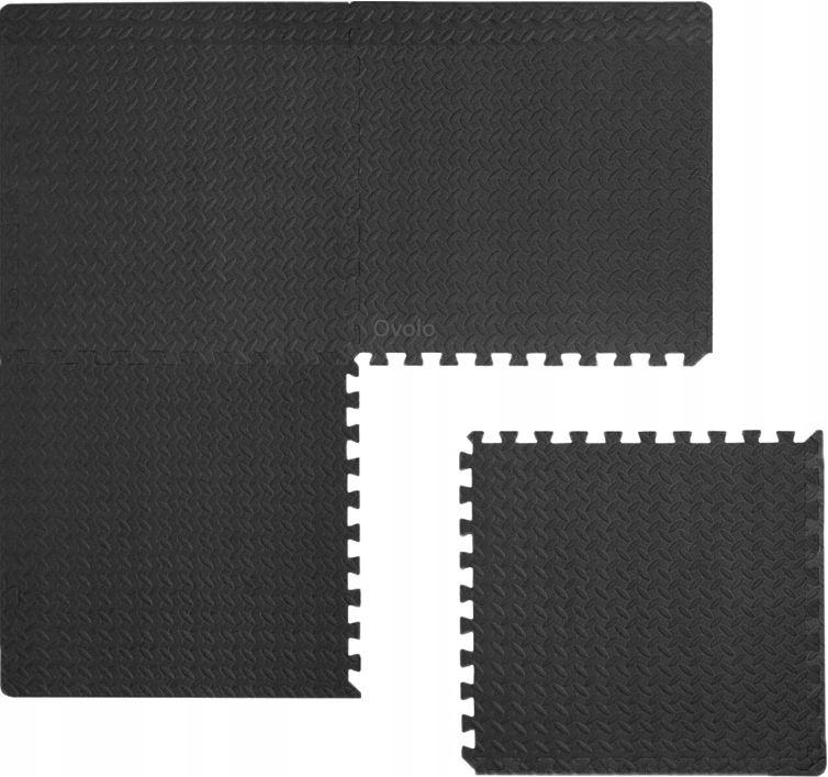 Ochronna Mata Gumowa Podłoga Puzzle 60x60 Na Siłownię Pod Sprzęt 4 Sztuk