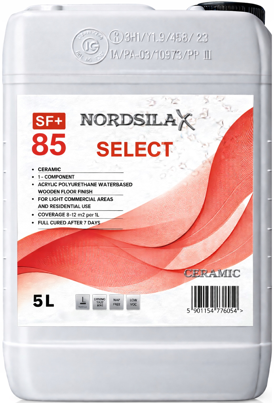 Nordsilax Select 40 Polomat 5L keramický lak na podlahy 1K