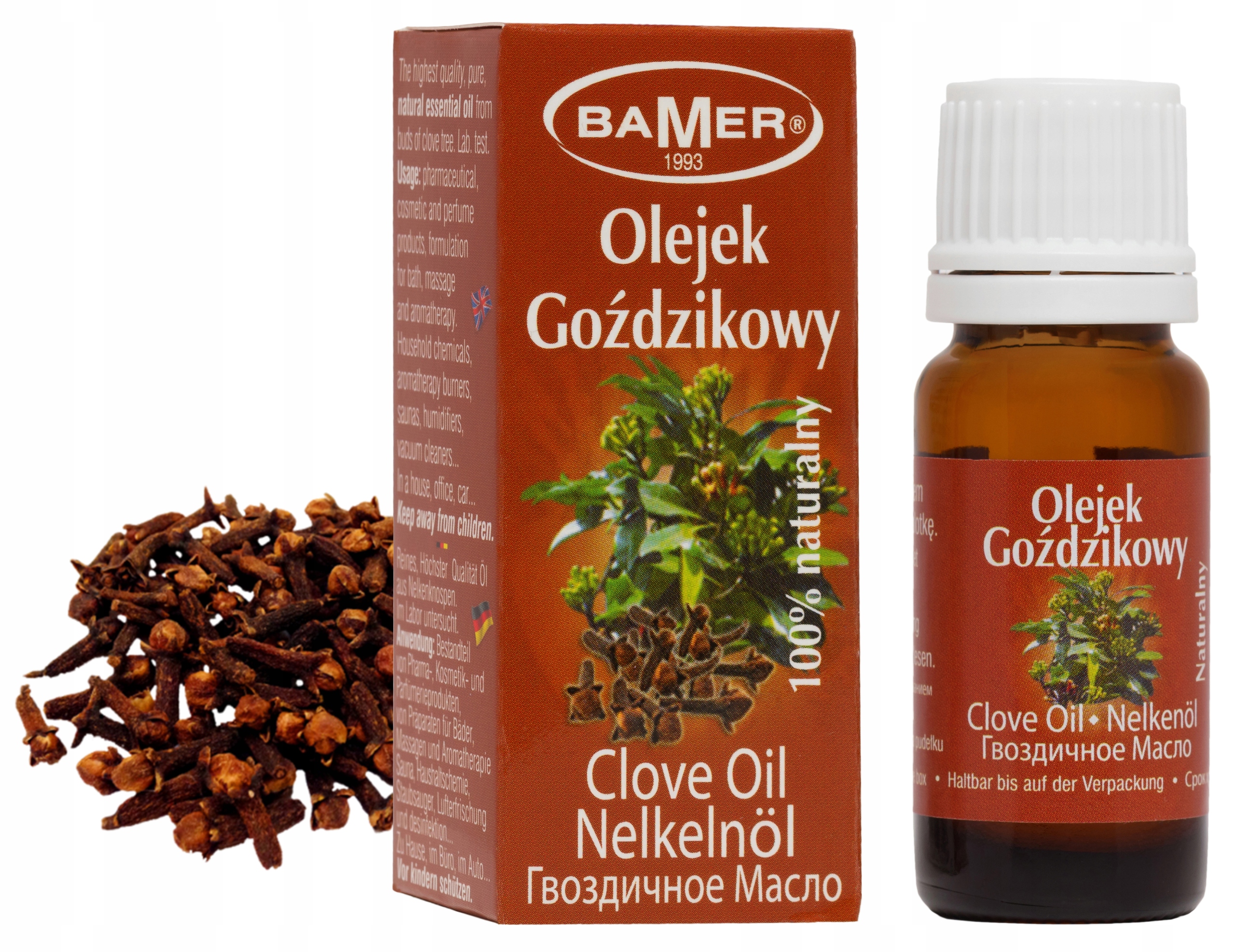 

Goździkowy Olejek Eteryczny 100% Bamer, Goździk