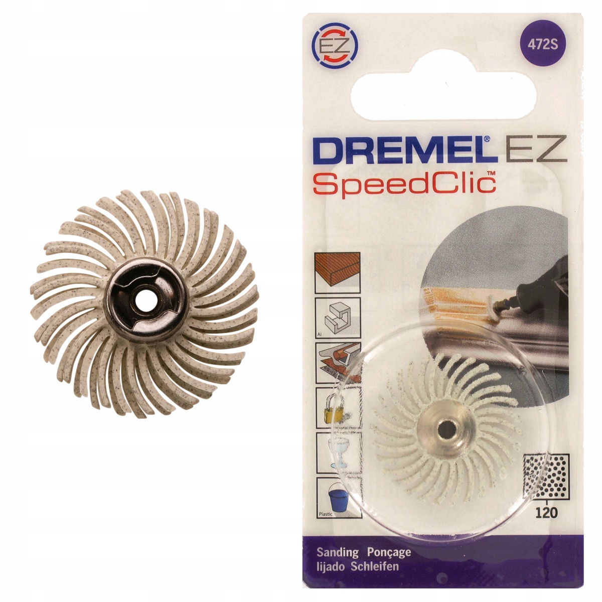 

Szczotka ścierna 472S Speedclic GR.120 Dremel