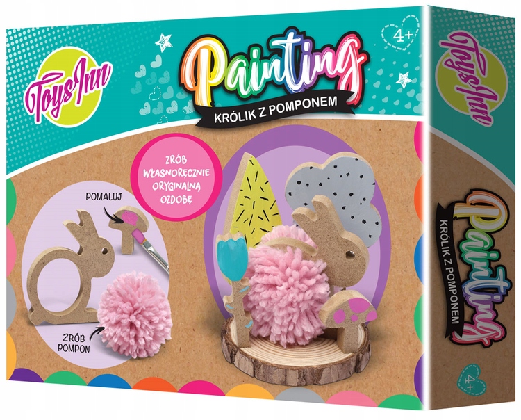 

Stnux Zrób To Sam Figurka Królik Z Pomponem Diy