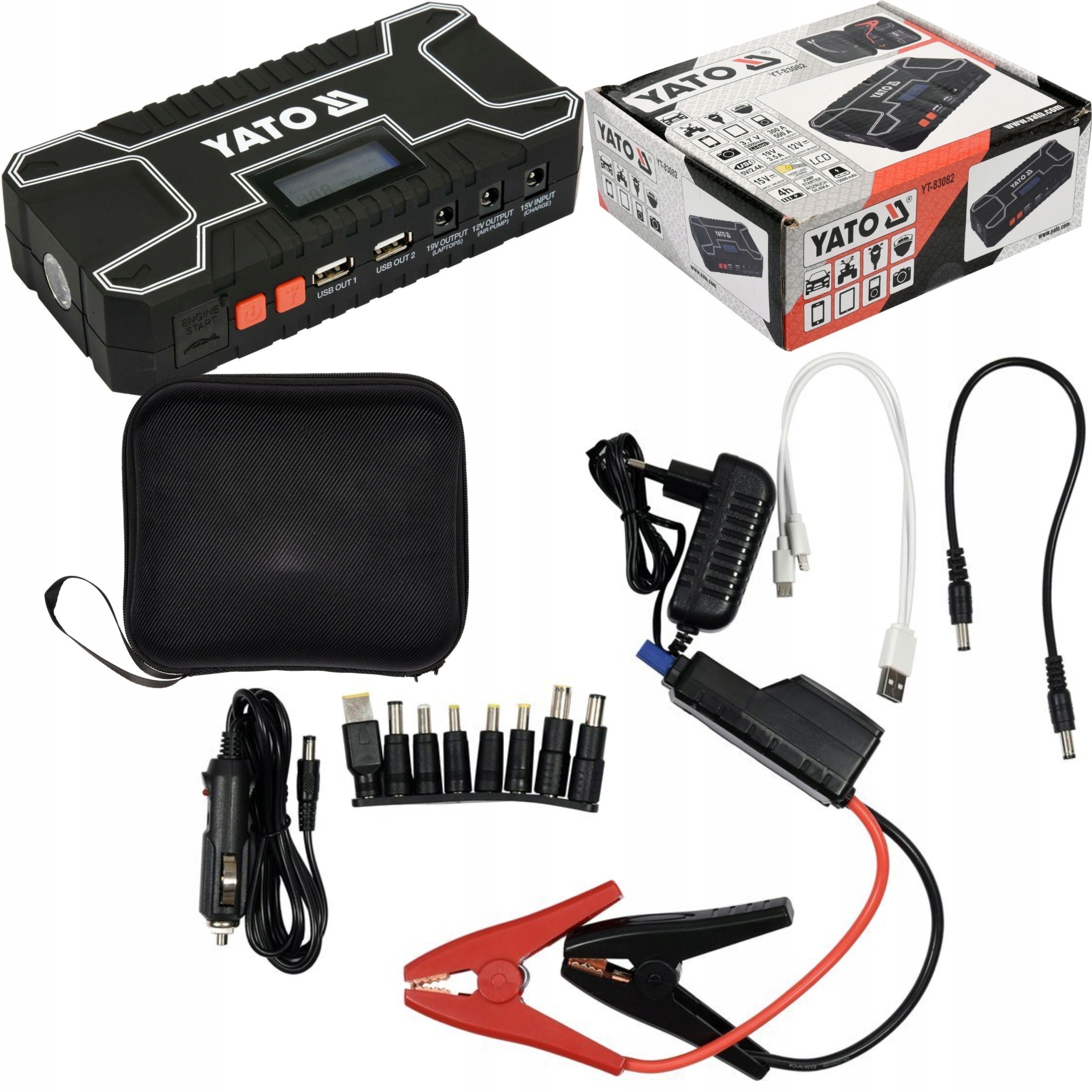 JUMP STARTER POWER BANK 12000MA USB ЗАПУСК АВТОМОБИЛЯ