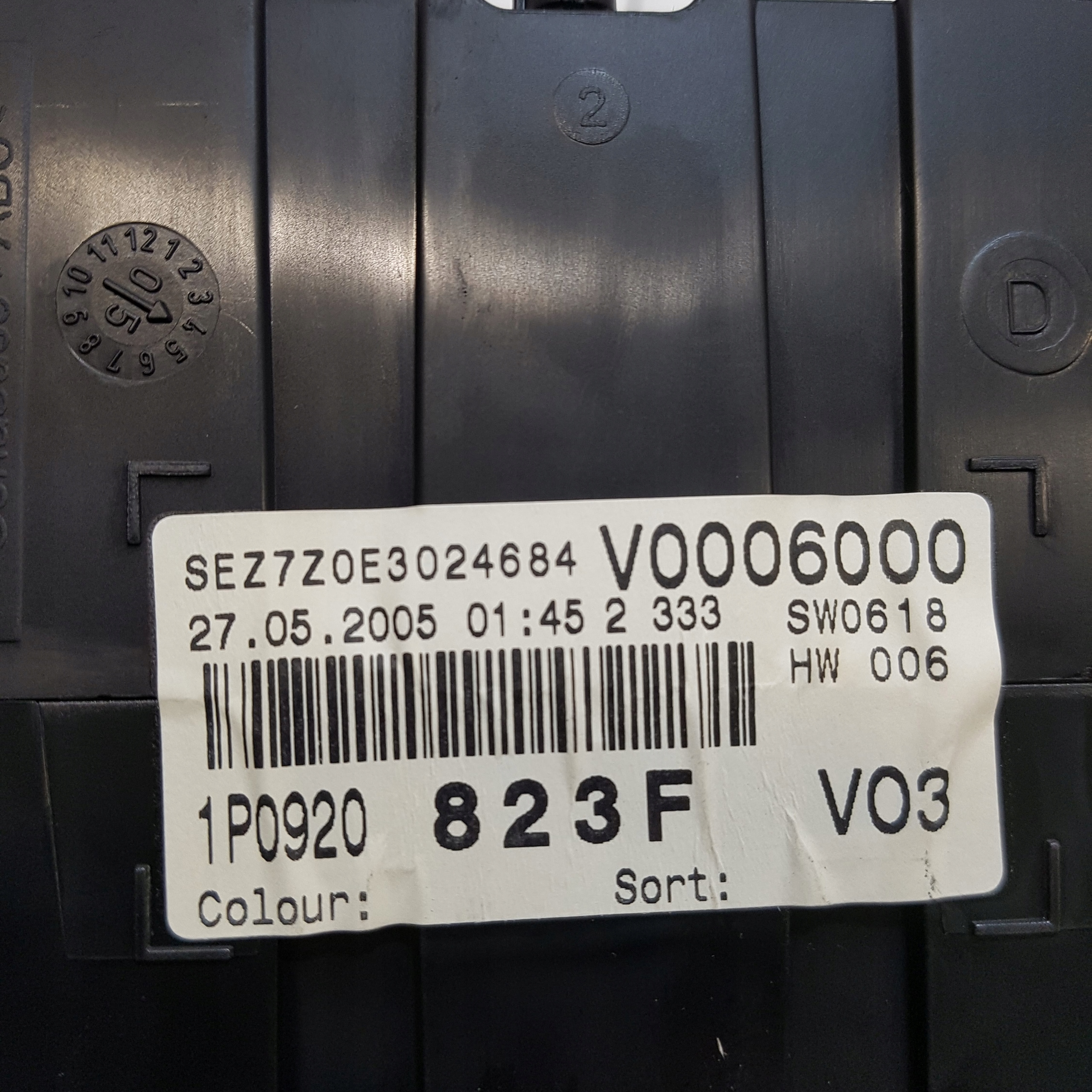 dials dials SEAT LEON 2 2.0 TDI 1P0920823F