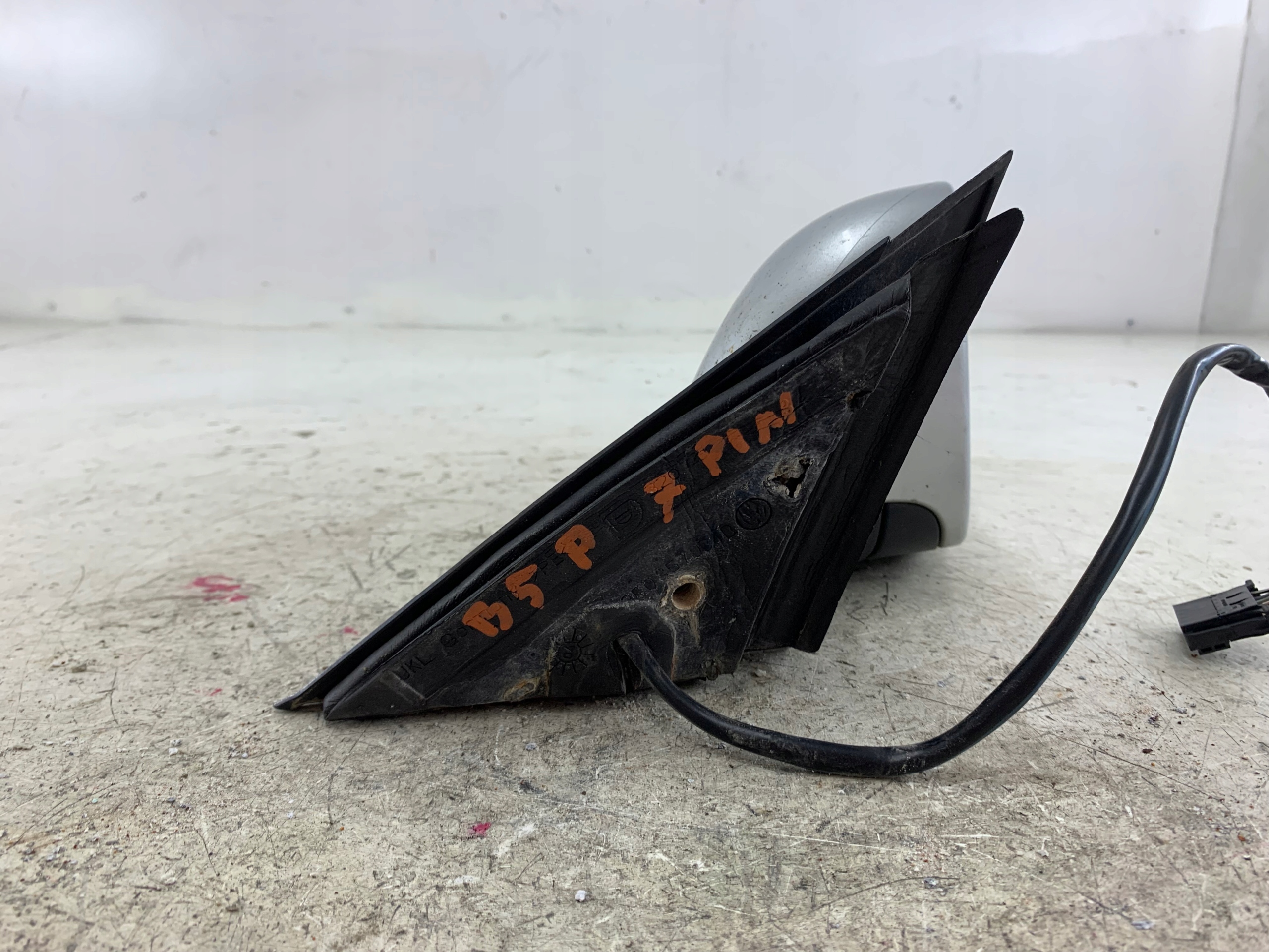 VW PASSAT B5 LIFT mirror right 6 PIN indicator silver