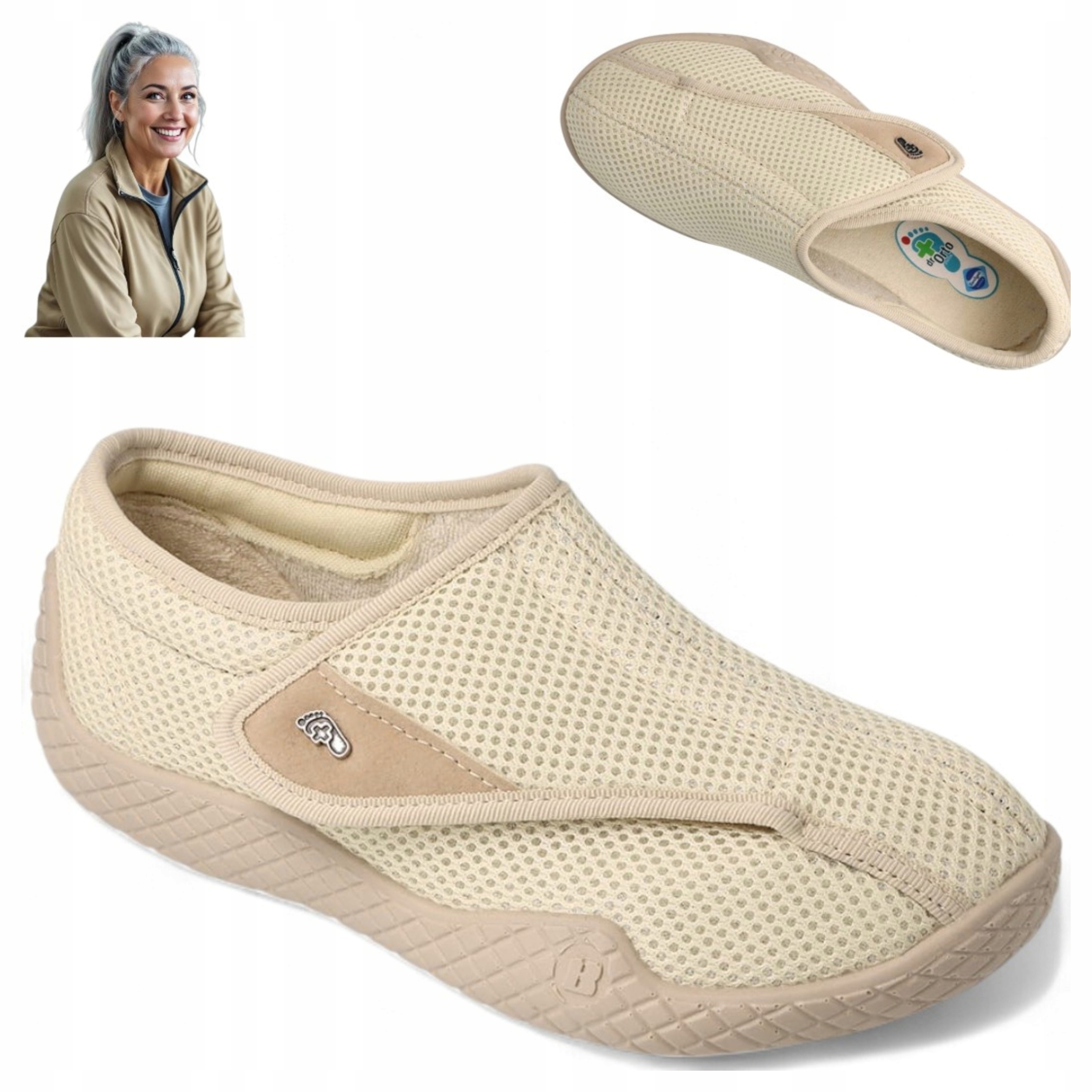 Pohodlné Ortopedické boty 36 dámské Rzep Dr Orto Pantofle Teplé Zdravotní