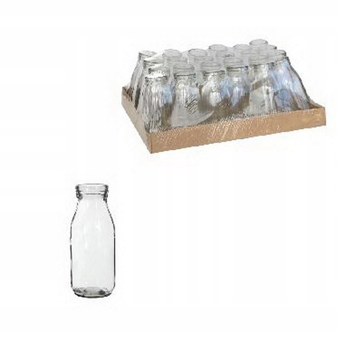 

Szklany wazon 14 cm butelka 250ml mleko napoje