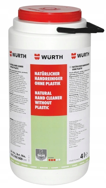 WURTH ПОДГОТОВКА ПАСТА ДЛЯ МЫТЬЯ РУК ЧИСТКА 4L