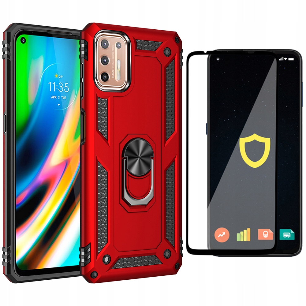 

Etui Pancerne Ring Nx Do Moto G9 Plus Szkło