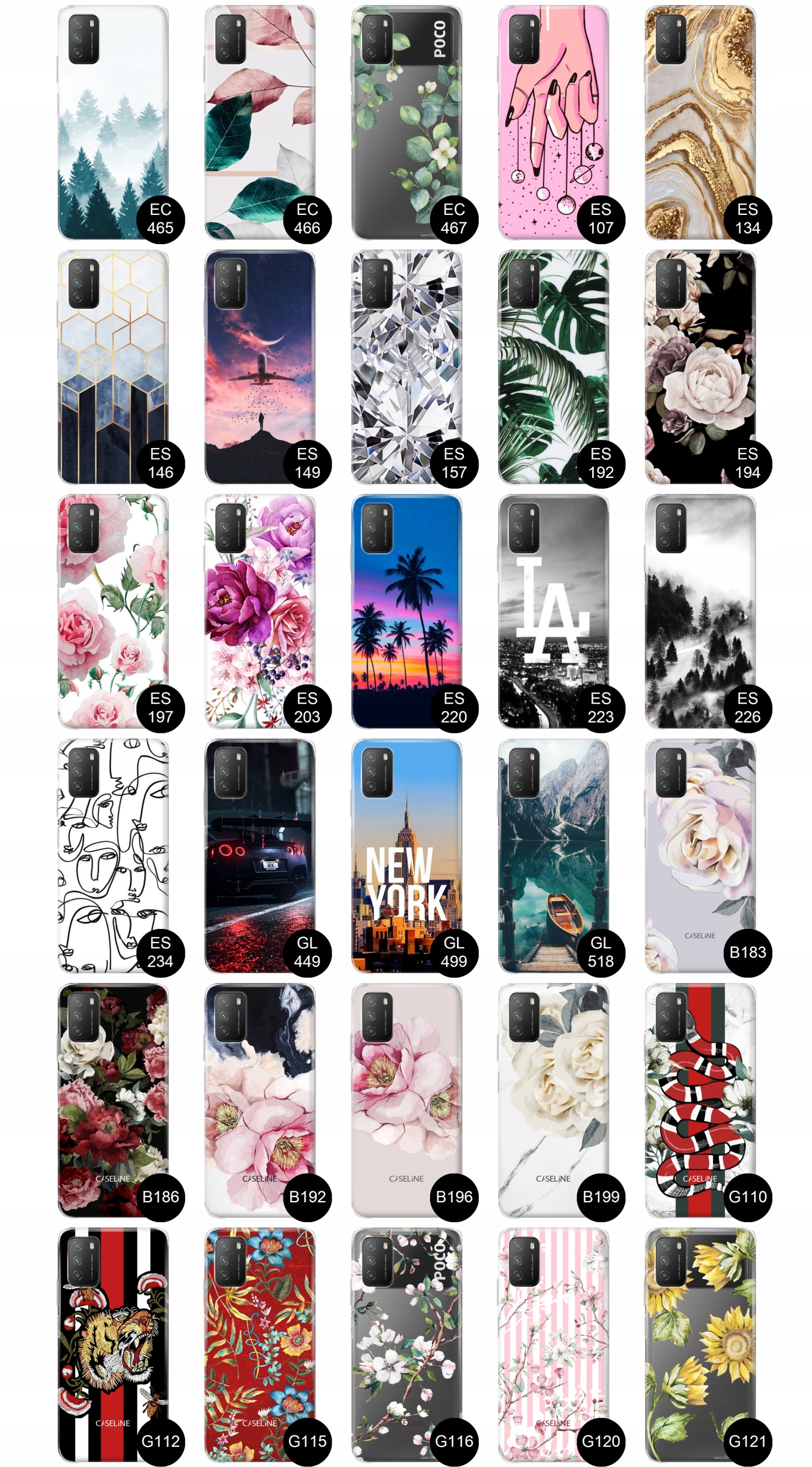 Etui do Xiaomi Poco M3 Pro case guma wzory