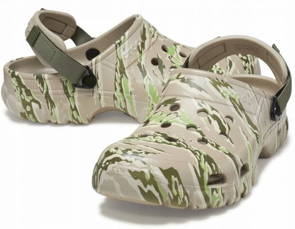 Dámske topánky Dreváky Šľapky Crocs OffRoad Sport Camo 202651 Clog 45-46