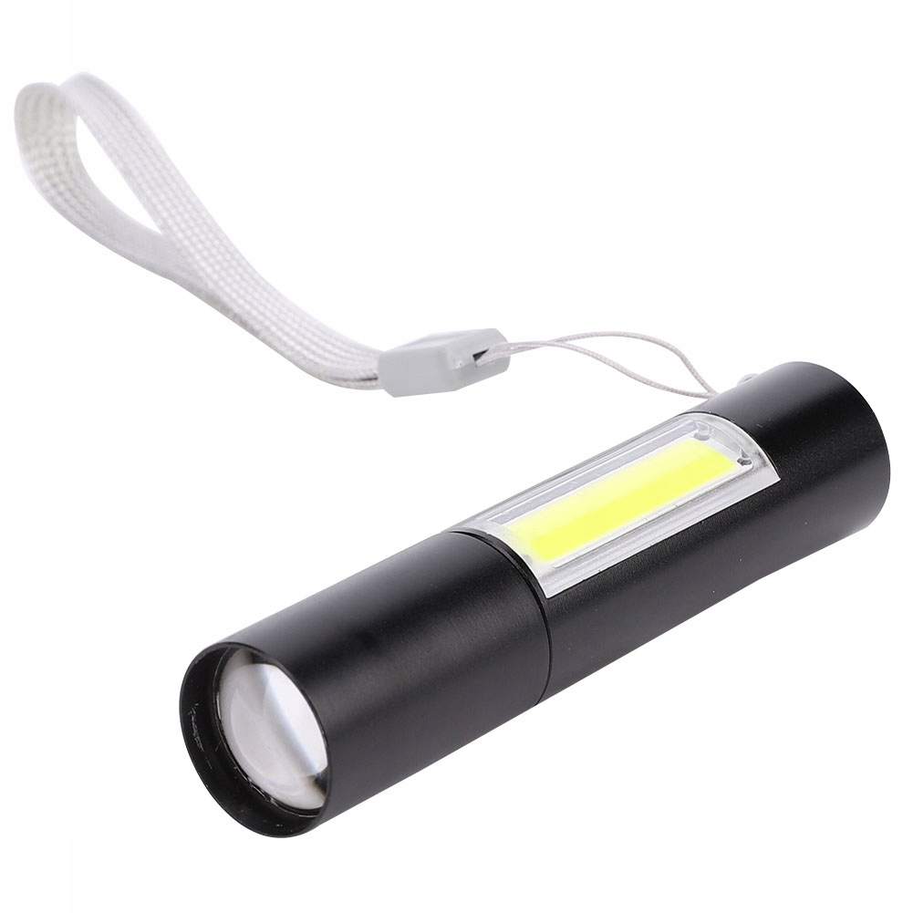 Ładowanie przez Usb Mini przenośna latarka Led akumulator
