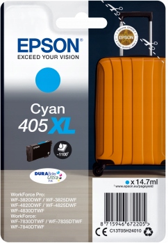 Epson Singlepack Cyan 405XL DURABrite Ultra Ink C13T05H24010