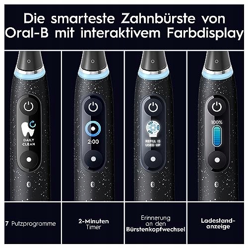 ORAL-B IO Series 10 Plus Electric Toothbrush 3 Heads Case Cosmic Black — miniatura 8