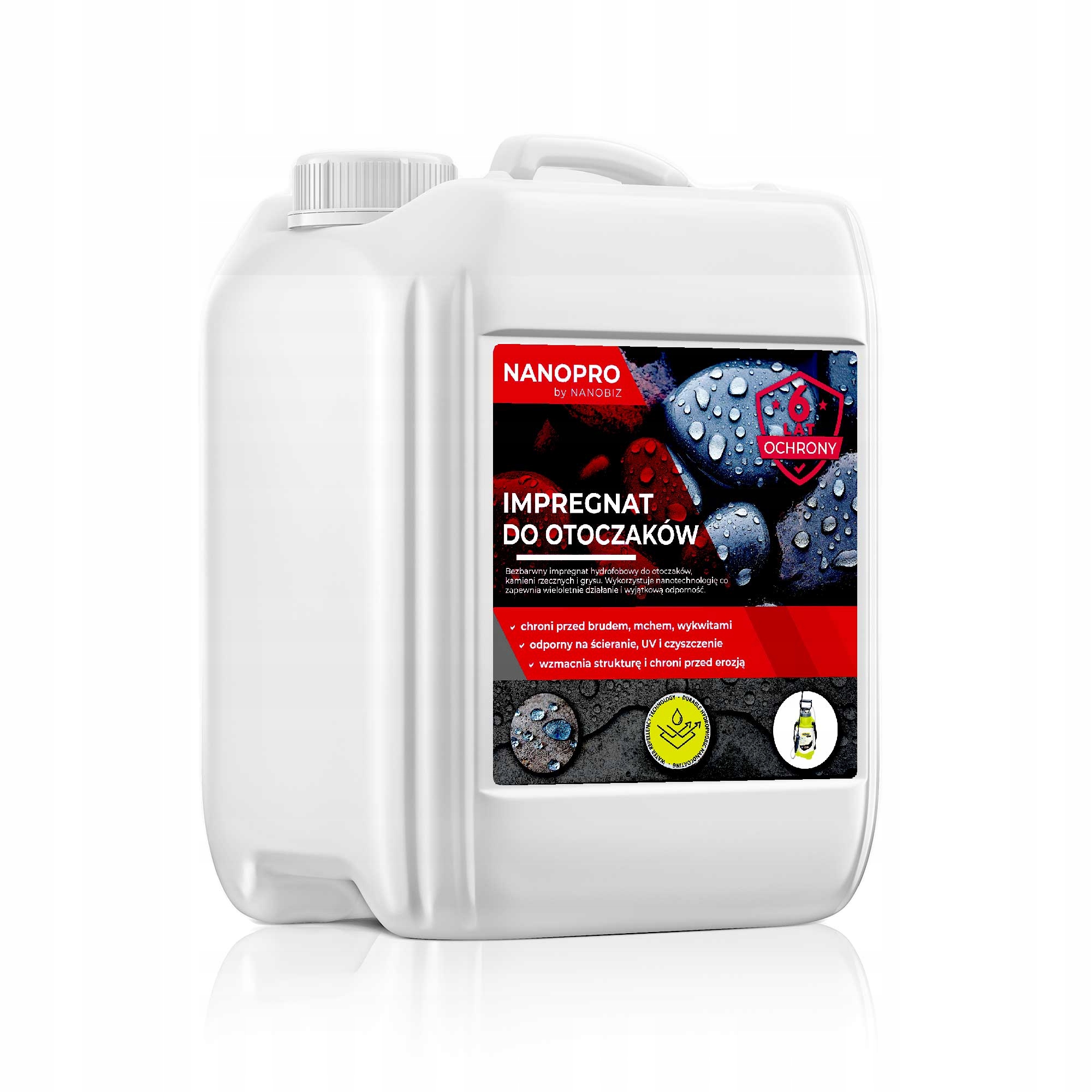 Nanopro Impregnat do otoczaków 5L Trwałość do 6 Lat