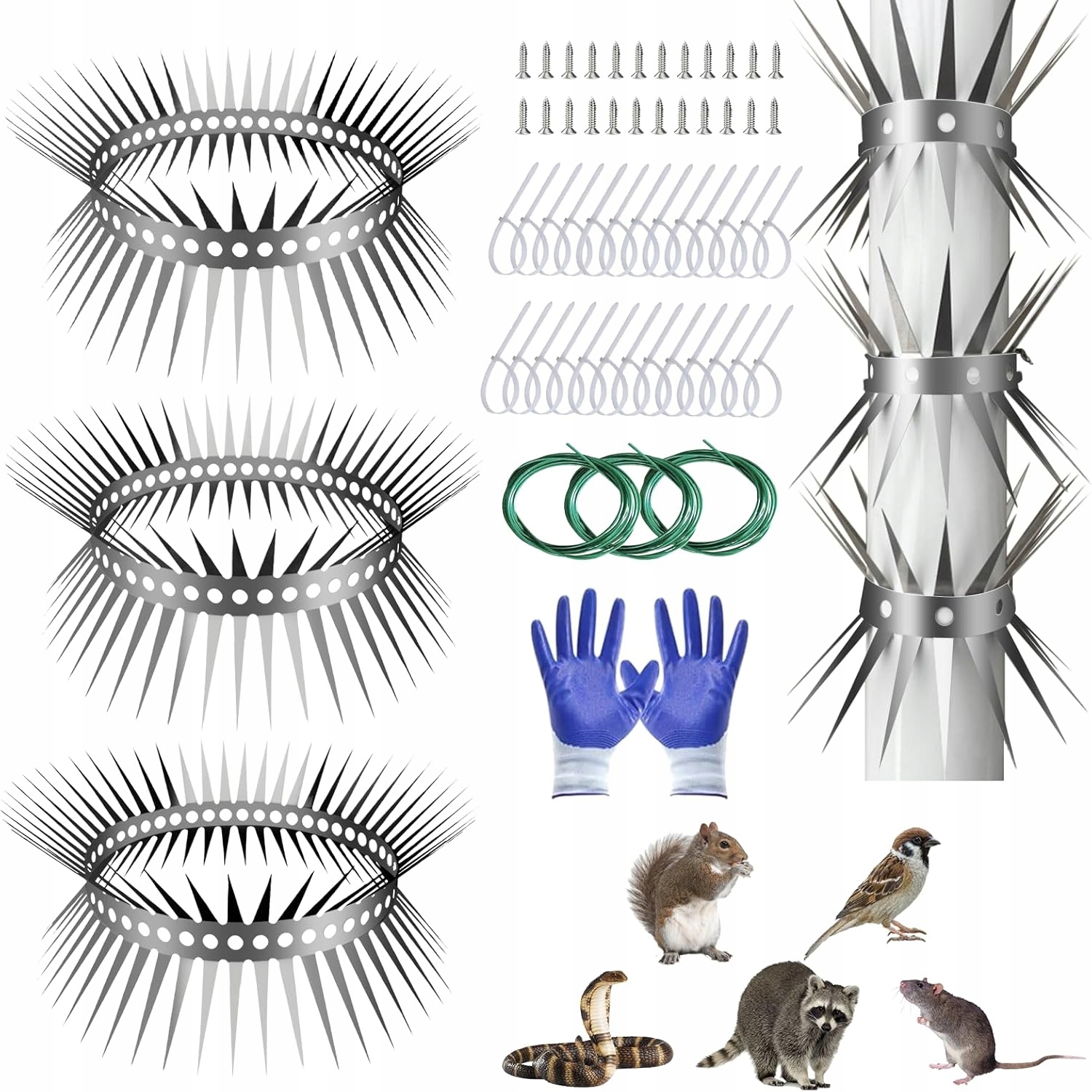 Kolce Na Kuny Kolce Na Rynny Przeciw Kunom Odstraszacz Kun 300cm Nierdzewne
