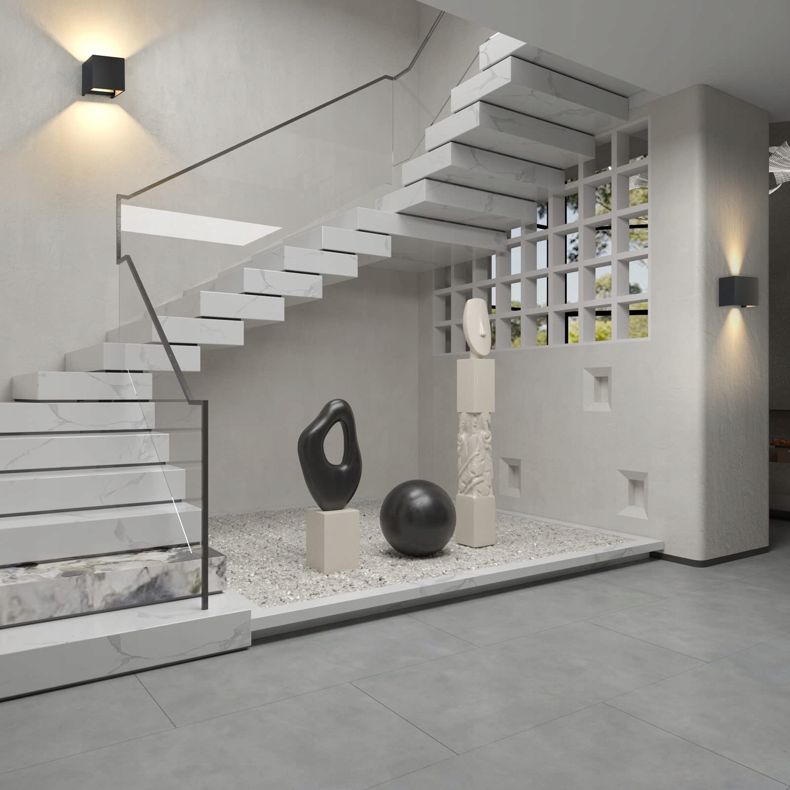 KLIGHTEN Zestaw 2 Lamp LED Wewnętrzne Zewnętrzne 12W IP65 Ciepłe Światło — miniatura 5