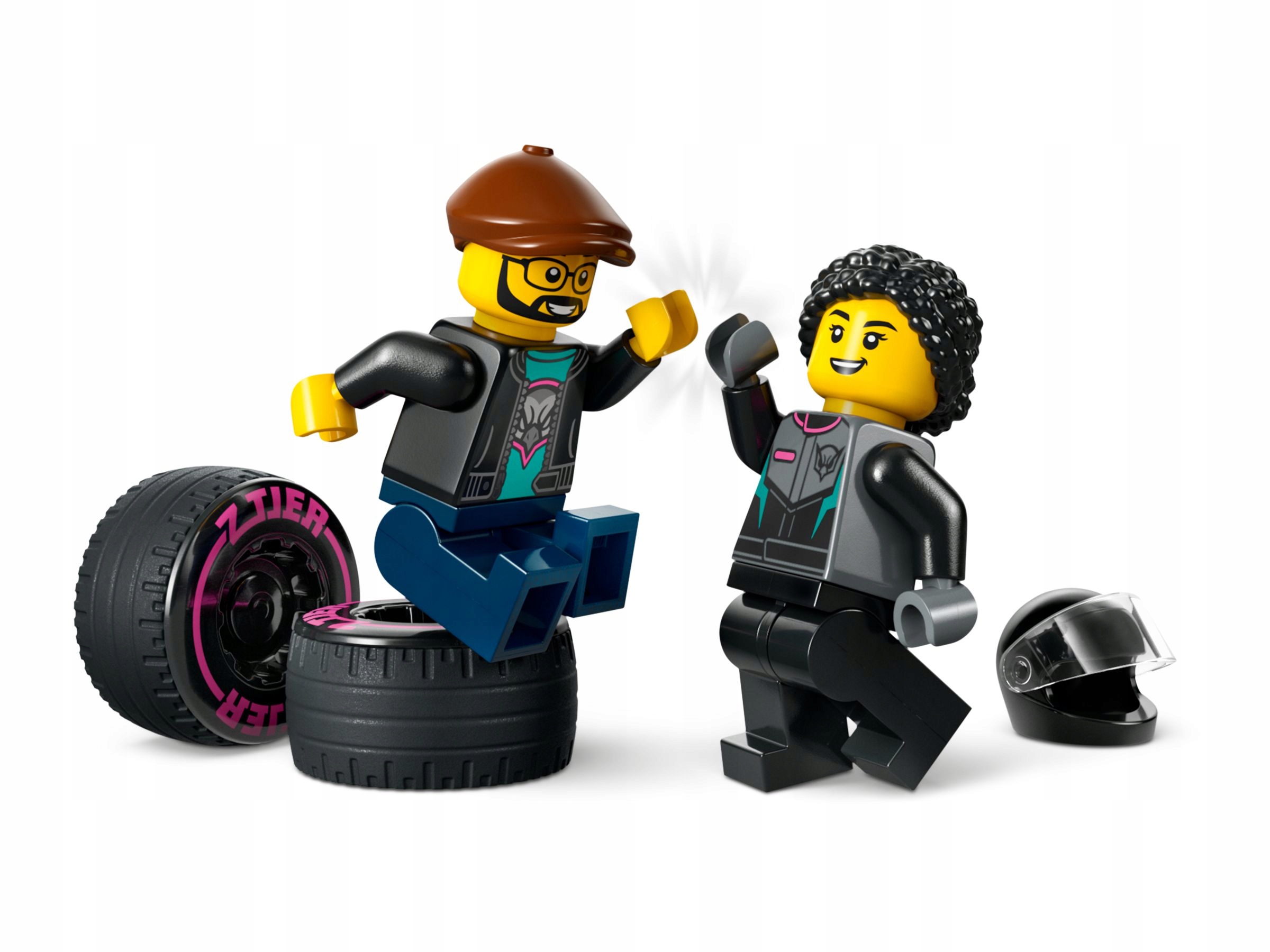 LEGO CITY 60406 SAMOCHÓD WYŚCIGOWY I LAWETA zestaw klocków dla dzieci +6 l Bohater LEGO City