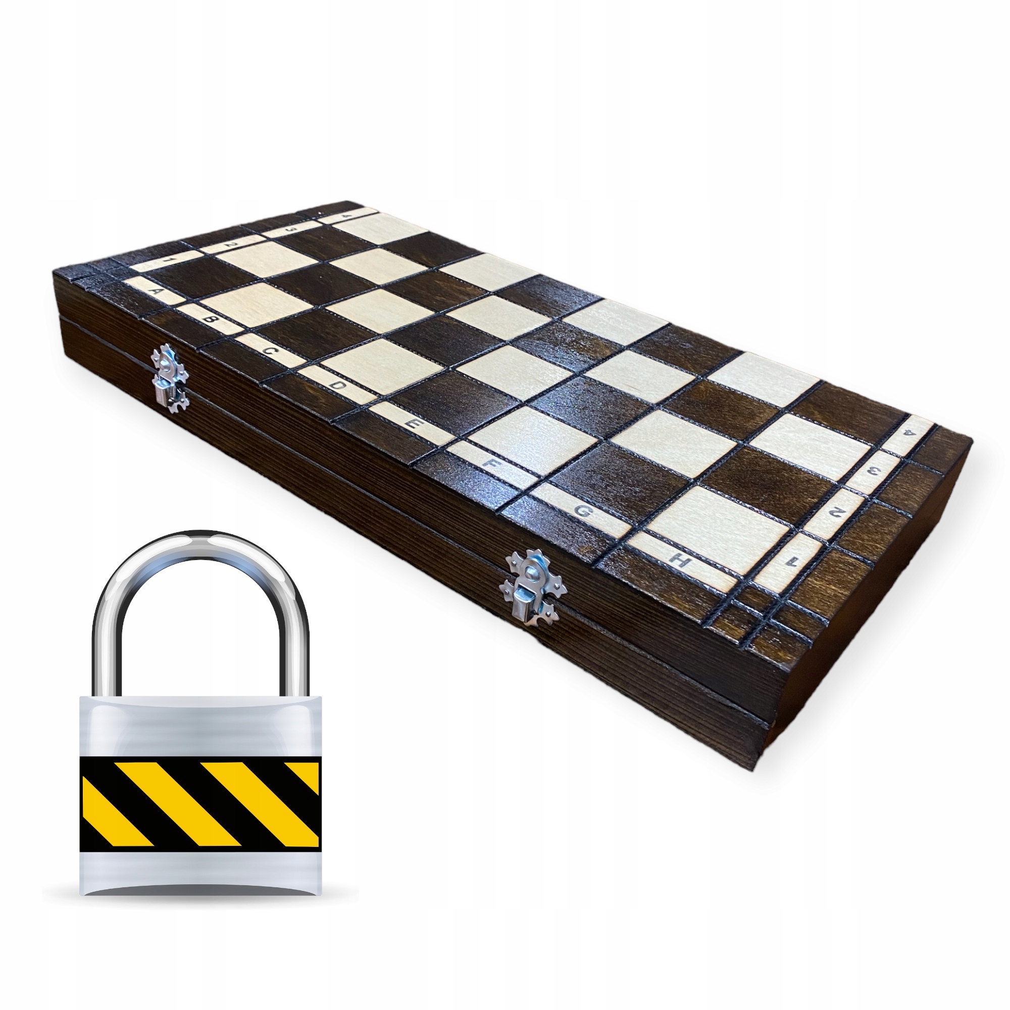 Szachy Drewniane Duże 42 cm W Wkładce Polskie Szachy Warcaby Gra Domowa Producent inny