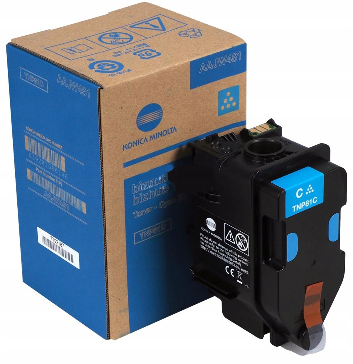 Toner Konica minolta TNP-81C aajw451 niebieski (cyan)