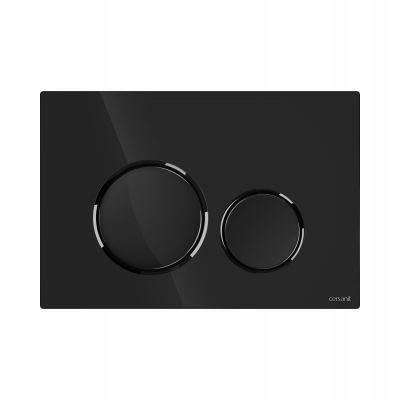 Splachovací tlačítko pro Wc Cersanit Luna Černý Gun Metal K97-0582