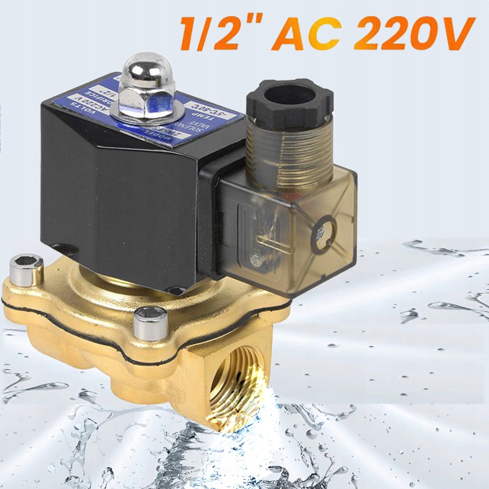 Elektromagnetický ventil 1/2" 0-10 Nc normálně uzavřený ventil 230 V