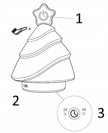 Lampka nocna Ecolight biały Marka Ecolight