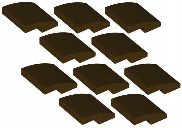

Lego Skos Zaokr. 2x2 C. Brązowy 15068/6047037 x10
