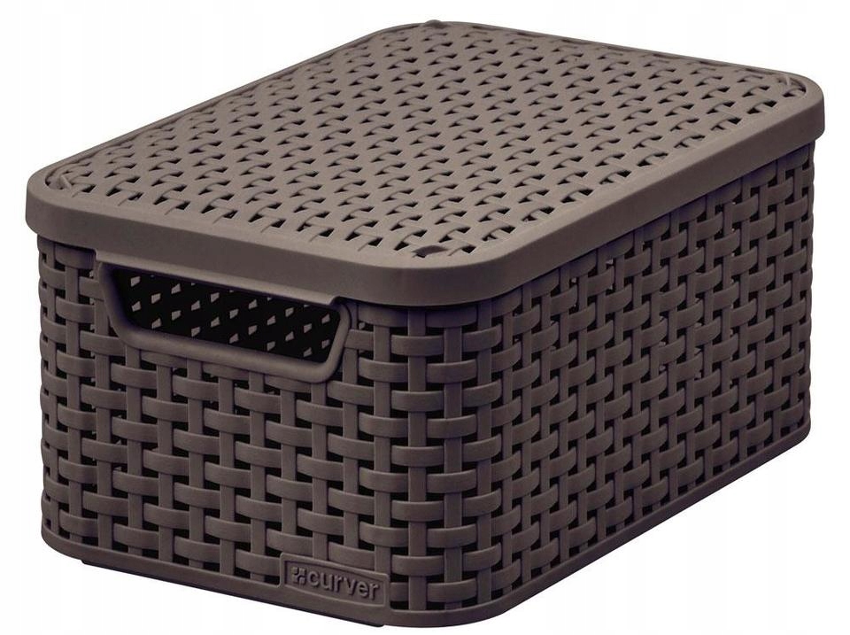 CURVER Koszyk z pokrywą odcień brązu 18L
