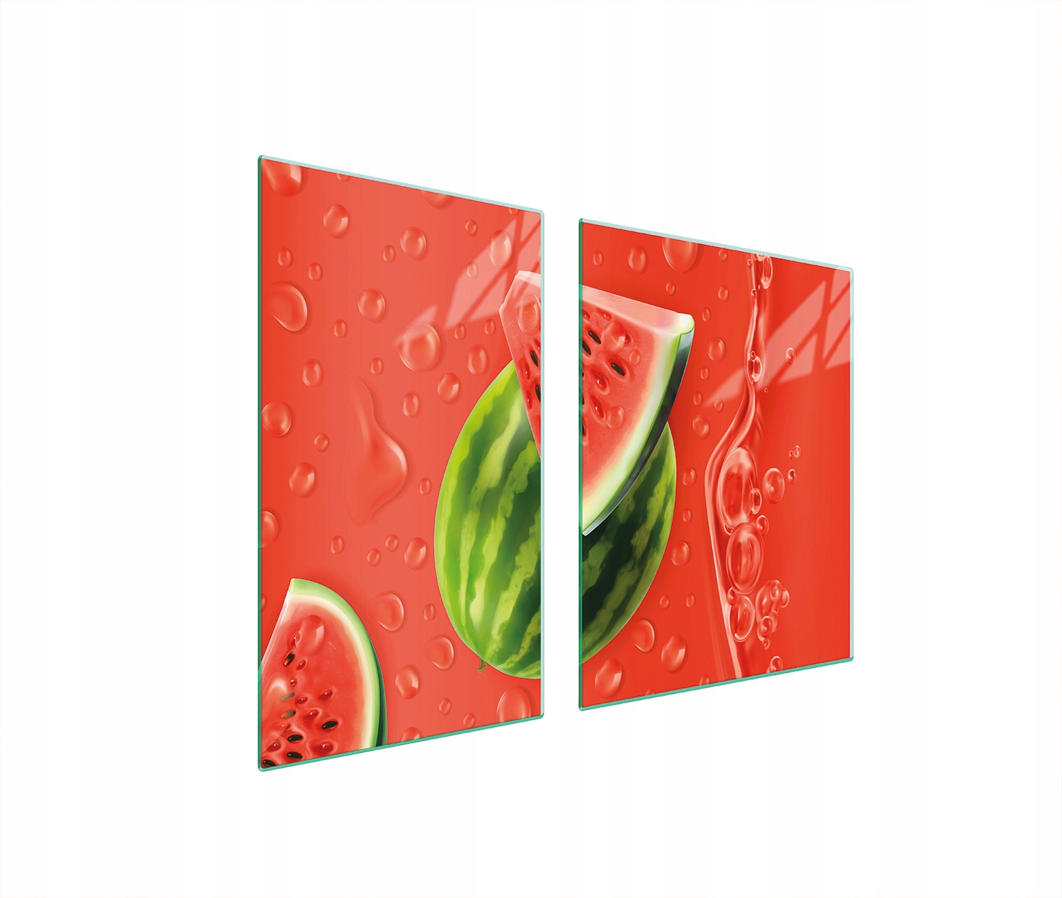 Skleněná Deska A Krájecí Prkénko 100x52 Meloun Tvrzené Sklo