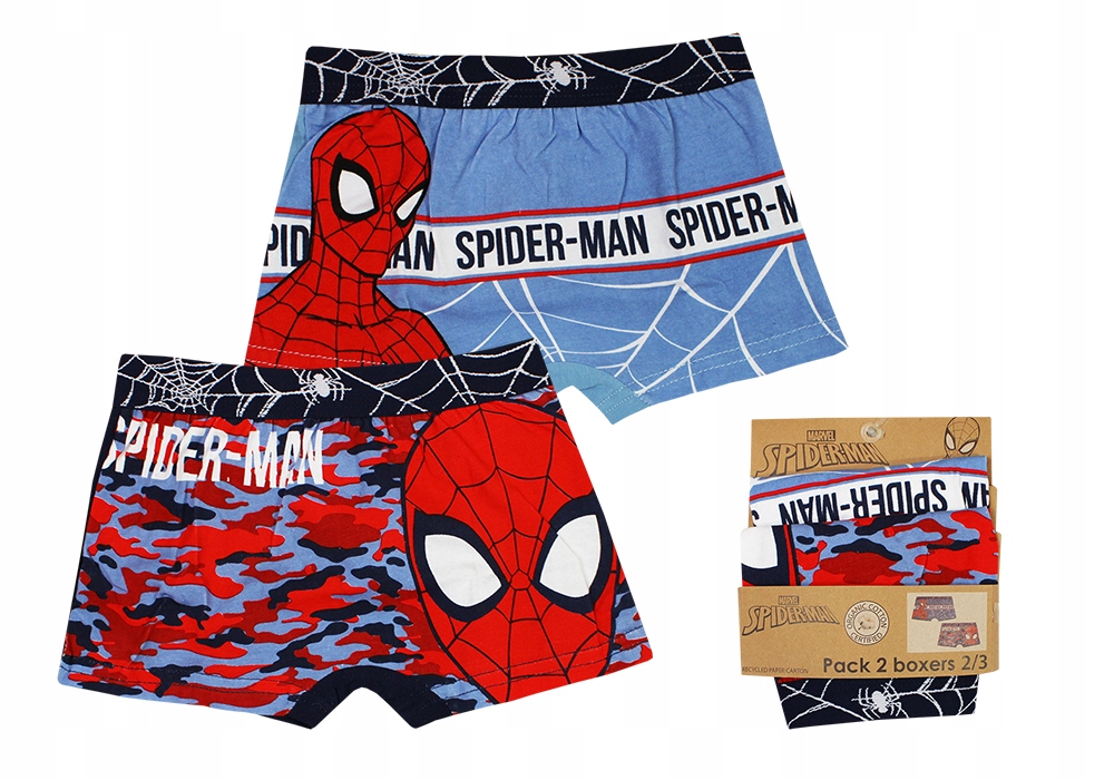 

Spiderman Bokserki Chłopięce Bio 2-PAK 6/8LAT